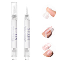 Gellen Nail Glue Remover Pen, 2Pcs 3ml Nail Glue Remover for UV Nail Glue Press on Nails, Click Remover Pen Design and Remove for Fake Nails Tips, Alcohol Acetone Free Fast Remove Gel Glue