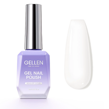 Gellen Gel Nail Polish - 18ml White Soak off UV LED Gel Polish for Stunning Nail Art and Manicures - Perfect Gifts for Women