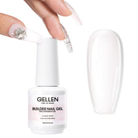 Gellen Builder Nail Gel, 9 in 1 Nude Gel Builder for Nail Thickening, LED Nail Lamp Cured Hard Gel Builder Gel Nail Polish Base Gel Extension Gel Building Gel