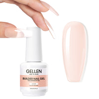 Gellen Builder Nail Gel, 9 in 1 Nude Gel Builder for Nail Thickening, LED Nail Lamp Cured Hard Gel Builder Gel Nail Polish Base Gel Extension Gel Building Gel