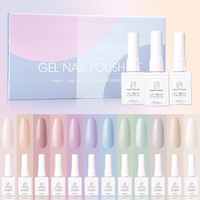 Perfect Summer Gel Nail Polish, 12 Macaron Gel Colors Gel Polish, Pastel Summer Gel Nails, Gel Polish Kit, Soak Off Nail Polish Set, Salon Nail Gift for Women Girls