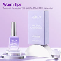 Gellen Peelable Base Coat, 18ML No Wipe Clear UV Base Coat Gel Nail Polish, Soak Off Nail Lamp Gel Base Coat Nail Art Home Manicure