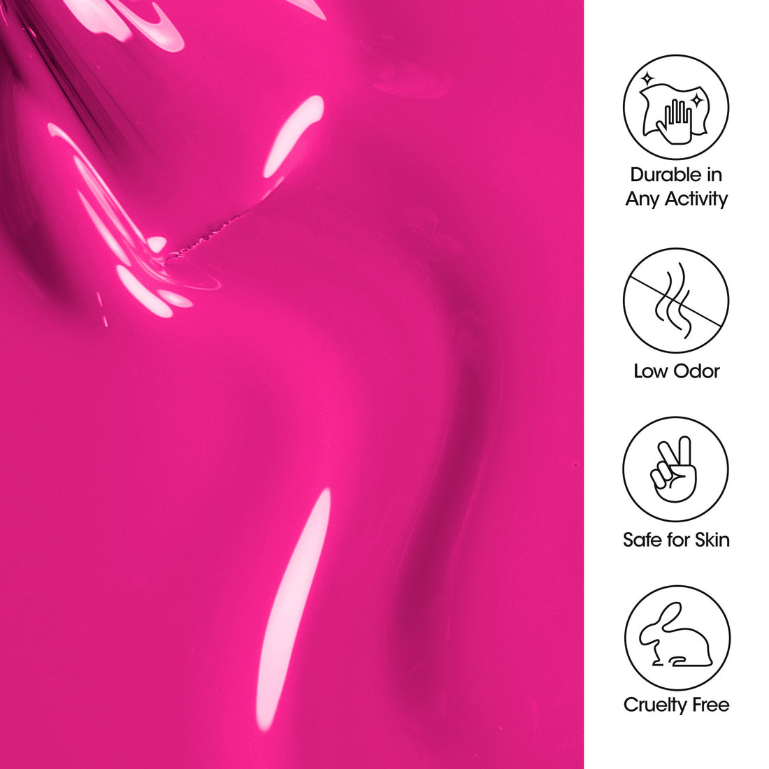 Gellen Gel Nail Polish, 18ml Hot Pink Nail Polish Soak Off UV LED Nail Gel Polish Nail Art Manicure Salon at Home DIY Gel, Christmas Gifts for Women Girls
