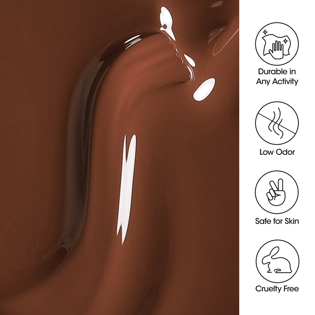 Gellen Gel Nail Polish, 18ml Brown Chocolate Nail Polish Soak Off UV LED Nail Gel Polish Nail Art Manicure Salon at Home DIY Gel, Christmas Gifts for Women Girls