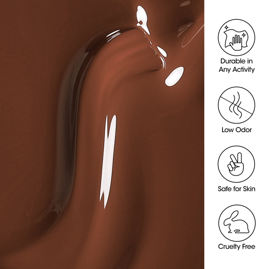 Gellen Gel Nail Polish, 18ml Brown Chocolate Nail Polish Soak Off UV LED Nail Gel Polish Nail Art Manicure Salon at Home DIY Gel, Christmas Gifts for Women Girls