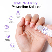 Gellen Nail Biting Treatment for Kids & Adults, Roll-On Stop Thumb Sucking Deterrent, Nail Biting Prevention, Quick Dry & Water-Resistant Anti Nail Biting Polish, Stop Nail Biting 10ml