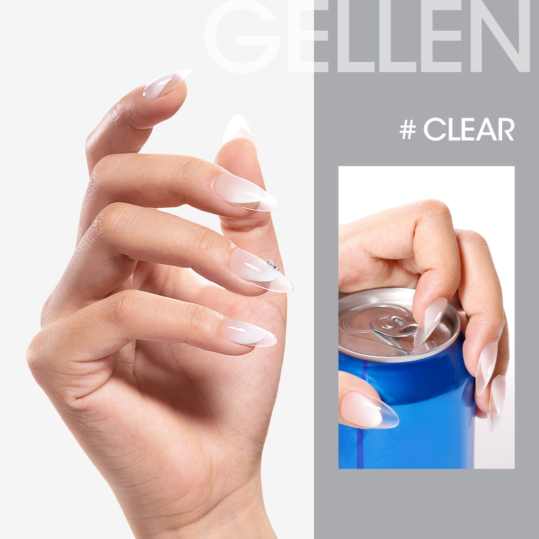 Gel Building Powder Gellen Builder Nail Gel, 9 in 1 Clear Gel Builder for Nail Thickening ...