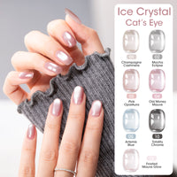Gellen One Step Cat Eye Gel Nail Polish, 5-in-1 Magnetic Gel Polish Set, UV Lamp Needed Cured, No Base Top Needed, DIY Manicure for Women Beginners, 03 Sheer Nude Pink Opal