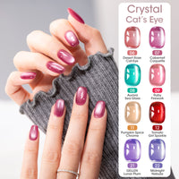 Gellen One Step Cat Eye Gel Nail Polish, 5-in-1 Magnetic Gel Polish Set, UV Lamp Needed Cured, No Base Top Needed, DIY Manicure for Women Beginners, 22 Sheer Nebula Lavender