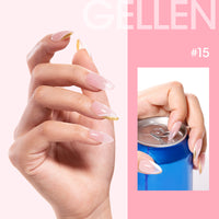 Gellen Builder Nail Gel, 9 in 1 Light Pink Gel Builder for Nail Thickening, LED Nail Lamp Cured Hard Gel Builder Gel Nail Polish Base Gel Extension Gel Building Gel