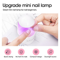 Gellen 8W Mini UV Light for Cure Nails, Portable Nail UV Lamp for Quick Curing Manicure Nail Art Gel Nail Polish Home & Nail Salon