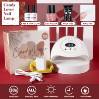 Candy Lover 72W UV Nail Lamp Light, Professional Nail Dryer, Gel Nail Polish Curing Lamp