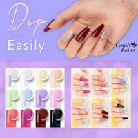 Candy Lover Dip Powder Nail Dip Powder Set, 12 Nail Dip Colors, Manicure Nail Art Dipping Powder Kit Nail Dipping System