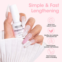 Gellen Builder Nail Gel, 9 in 1 Nude Gel Builder for Nail Thickening, LED Nail Lamp Cured Hard Gel Builder Gel Nail Polish Base Gel Extension Gel Building Gel