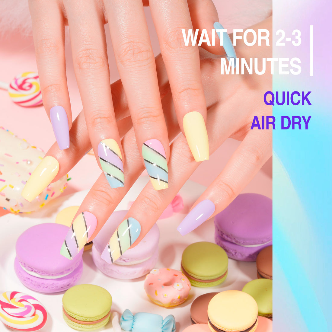 Candy Lover Nail Gel Polish, 6 Colors Classic Macaron Gel Polish Set, Soak Off UV LED Needed Nail Gel Set, Nail Art Gift for Women DIY Manicure