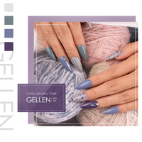 Gellen Gel Nail Polish Kit - 16 Pcs Nude Grays Gel Nail Polish Base and Top Coat Kit, Nail Gel Manicure Kit Mother's Day Gifts for Women