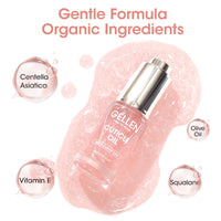 Gellen Nail Cuticle Oil for Growth and Strength, 15ml Vitamin E Nail Nourishing Oil for Hydrating, Moisturizing, Strengthening, Cuticle and Skin Nail Care for Women, Jasmine Scent, Nude Pink Shimmer