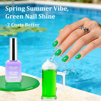 Gellen Gel Nail Polish, 18ml Vibrant Emerald Green Nail Polish Soak off UV LED Nail Gel Polish Nail Art Manicure Salon at Home DIY Gel, Valentine Gifts for Women Girls