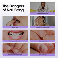 Gellen Nail Biting Treatment for Kids & Adults, Roll-On Stop Thumb Sucking Deterrent, Nail Biting Prevention, Quick Dry & Water-Resistant Anti Nail Biting Polish, Stop Nail Biting 10ml