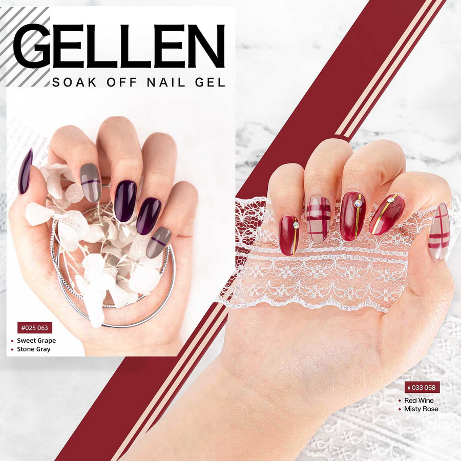 Gellen Gel Nail Polish Kit, 16 Colors Gel Polish Set with Top & Base Coat, Classic Elegance Gel Polish Nails, Nail Art Manicure Set Gifts for Women