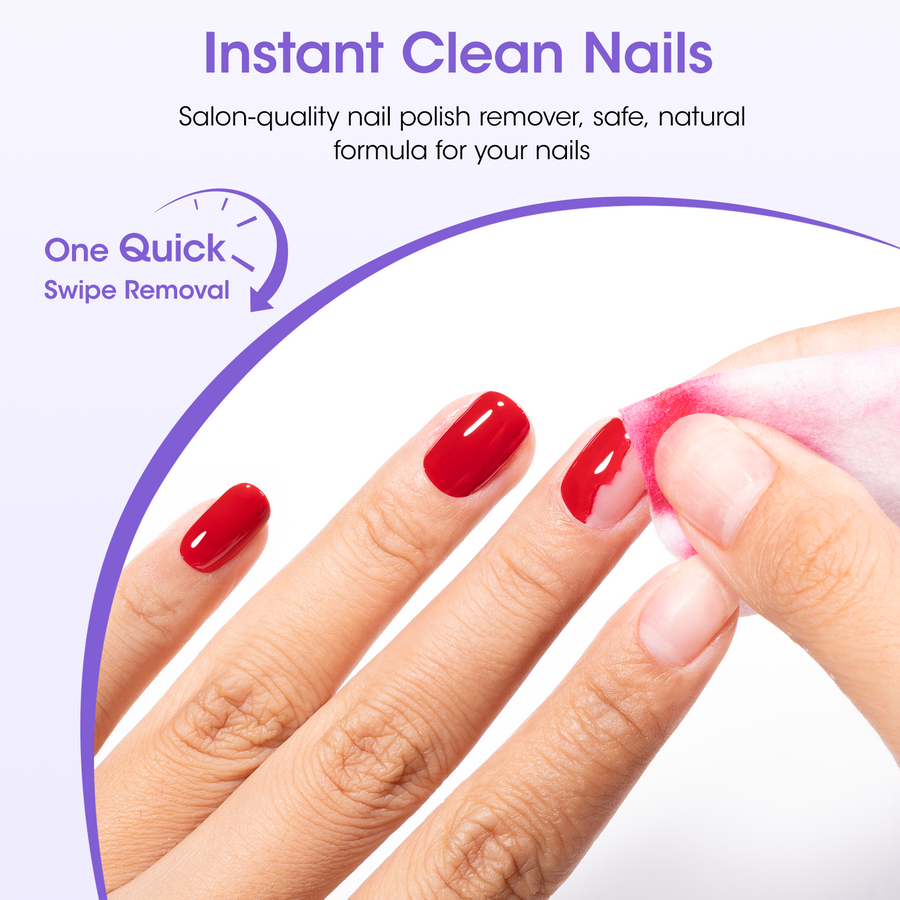 Gellen 5-in-1 Nail Polish Remover Kit, Non Acetone Fast Remover for Regular Nail Polish, UV Gel Polish, Fake Nails, Solid Gel & Nail Glue, Low Odor Nail Polish Remover with Push-down Pump, 16Fl.oz