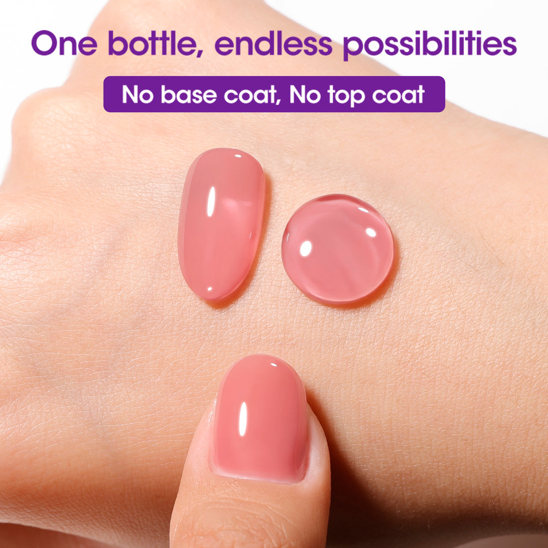 Gellen One Step Cat Eye Gel Nail Polish, 5-in-1 Magnetic Gel Polish Set, UV Lamp Needed Cured, No Base Top Needed, DIY Manicure for Women Beginners, 16 Sheer Caramel Nude