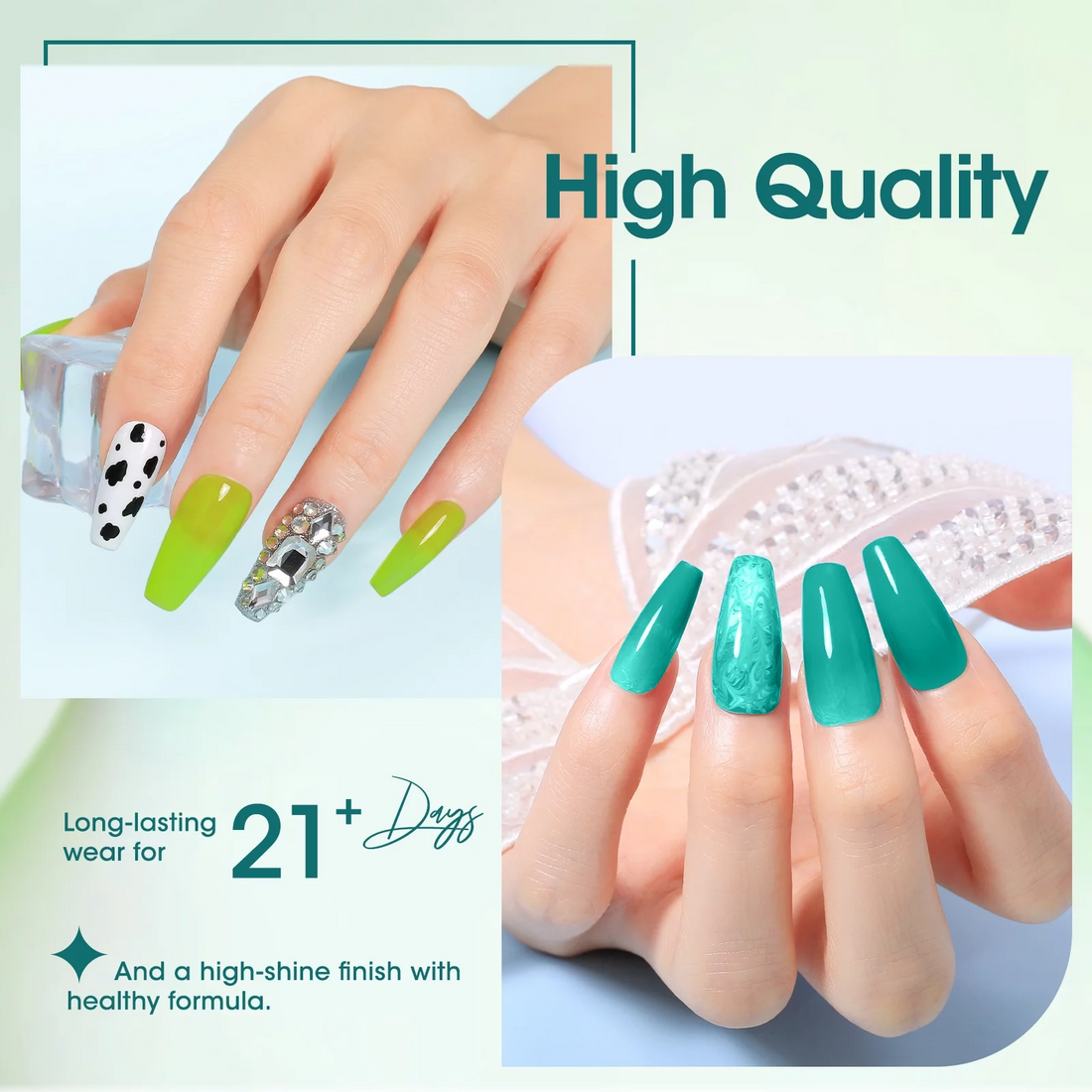 Gellen Gel Nail Polish Kit, 6Pcs Colors Rainbow Neon Gel Polish Set, Yellow Green Blue Orange Soak Off Nail Lamp Gel Polish Set, Gifts for Girls