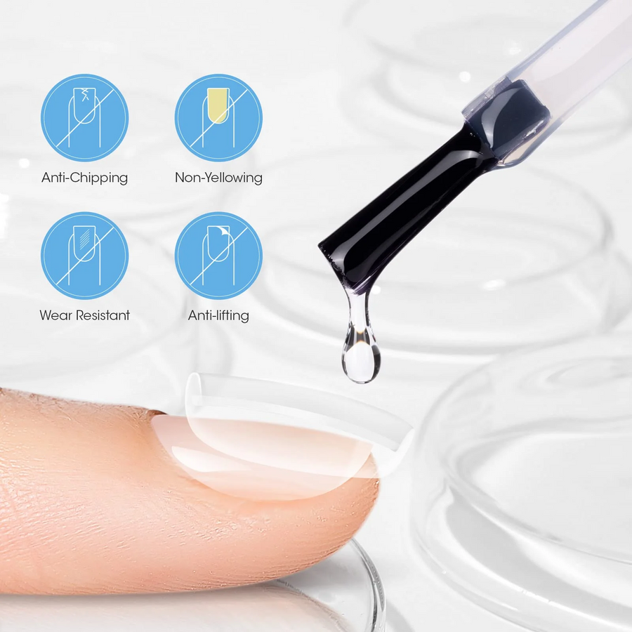Gellen Nail Dehydrator Nail Primer and Top & Base Coats Kit, Superior Nail Strengthening System for Acrylic Powders and Builder Nail Gel Polish