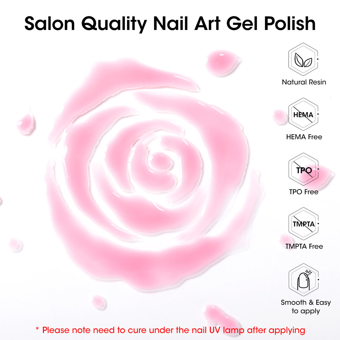 Gellen 24Pcs Gel Nail Polish Set, 20Colors Elegant Jelly Gel Polish with Base Coat & Glossy Matte Cateye Top Coat, HEMA TMPTA TPO 3-Free Red Pink Green White UV Cured Soak off Nail Kit for Women