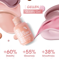 Gellen Gel Nail Polish Kit, 6 Pcs Warm Nude Gel Polish Set, Neutral Nudes Gel Nail Polish Kit, Soak off Led Nail Lamp Gel Nail Kit Manicure Diy Gifts for Women