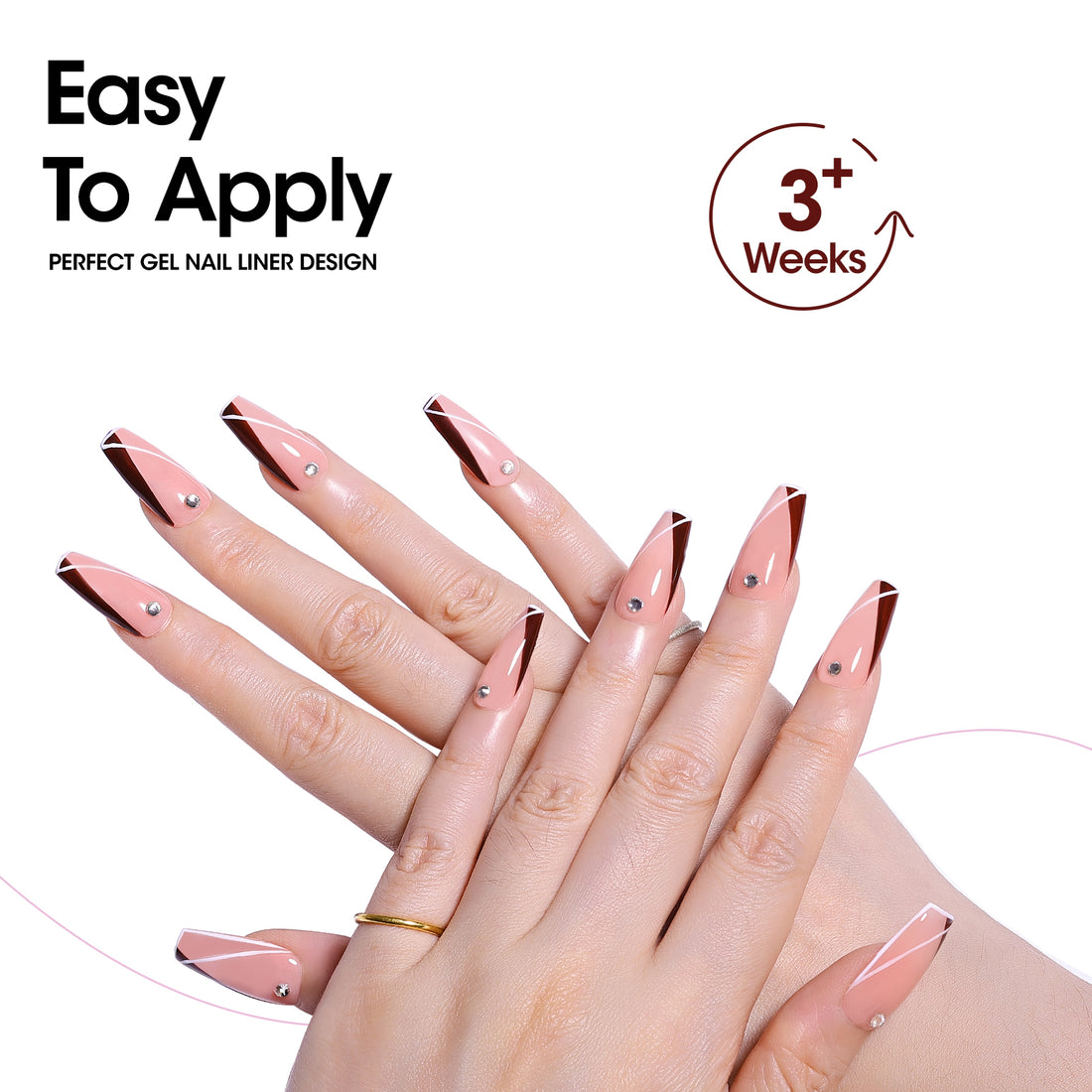 Gellen Gel Liner Nail Polish, 12 Colors Bright Jewelry Fashion Color Nail Art Gel Nail Polish Set, Gel Polish Soak Off UV Cure Gel Built Thin Nail Brush Christmas Gifts for Women