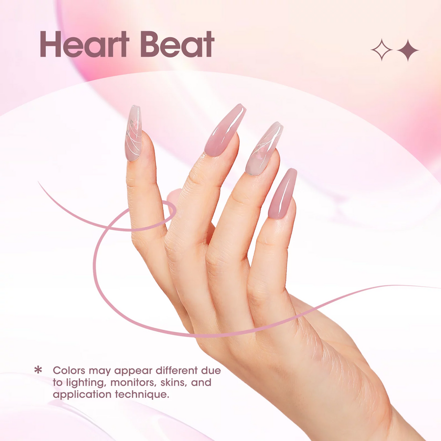 Gellen Jelly Gel Nail Polish Kit, 6 Transparent Nude Pink Colors Set, Soak off UV DIY Manicure Kit for Women