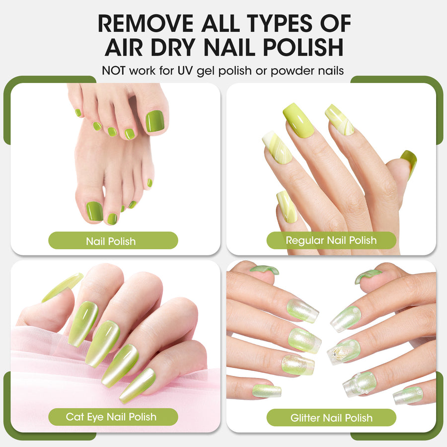 Gellen Acetone Free Nail Polish Remover Pads, 140Pcs Remover Wipes for for Acrylic Nails, Non-Acetone Travel Wets Bulk Set for Clearing Nail Lacquer Supplies, Jasmine Scent