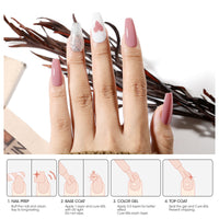 Gellen Nude Gel Nail Polish Set, 6 Colors Nude Warm Gel Polish, No Wipe Soak Off Glossy UV Gel for DIY Nail Art Salon Manicure, 10ml/0.33oz