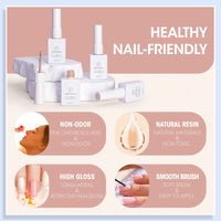 Perfect Summer Gel Nail Polish, 12 Colors Gel Polish Morandi Gray Nude Pink Soak Off UV Nail Polish Gel, Manicure DIY Salon Nail Art Gift for Women Girls