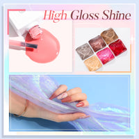 Perfect Summer Gel Nail Polish, 12 Colors Gel Polish Nude Pink Brown Soak Off UV Nail Polish Gel, Manicure DIY Salon Nail Art Gift for Women Girls