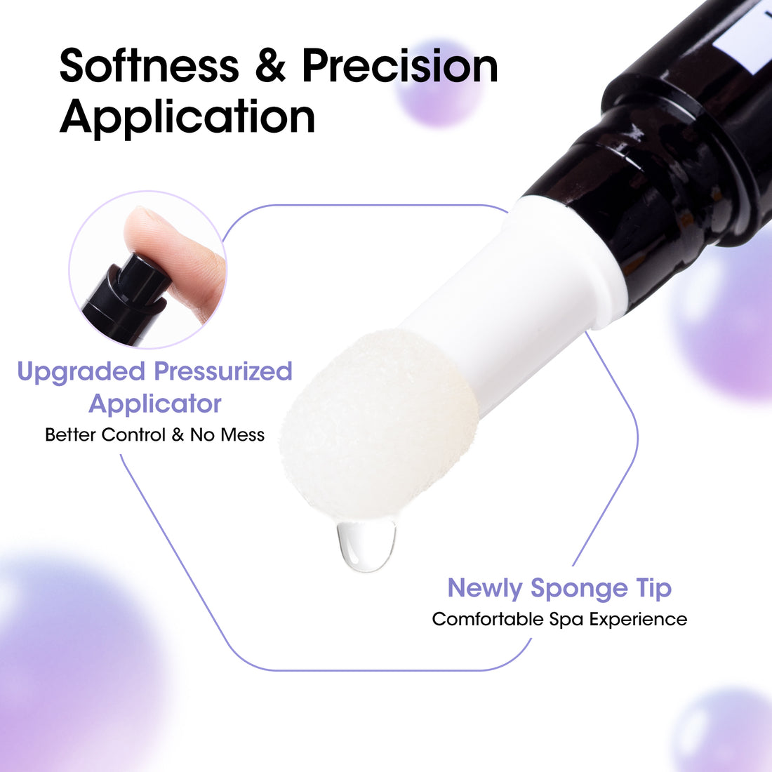 Gellen Nail Strengthener for Damaged Nails, Sponge Tip Designed Keratin Nail Repair Pen with Triple Protein Complex, Fast Absorbing Nail Hardener Treatment for Prevents Peeling & Ridges