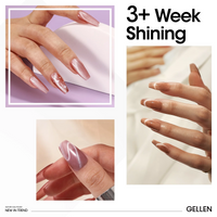 Gellen Cat Eye Gel Nail Polish Kit - Natural Nudes Series 6 Color Cat Eye Gel Polish Set, Soak off Nail Gel Home Salon Use 10ml