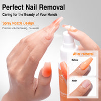 Candy Lover Nail Glue Remover, 60ML Gel Nail Glue Remover for Press On Nails, Easy Remove Solid Nail Glue Gel On Fake Nail Tips