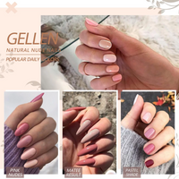 Gellen Gel Nail Polish Kit, 16 Colors Classic and Pink Nudes Gel Polish Kit, Soak Off UV LED Nail Gel Polish Nail Art Manicure DIY Home for Women Gril Gifts