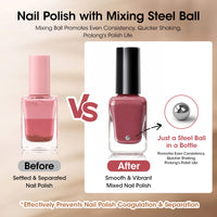 Gellen Quick Dry Nail Polish, 6Colors Wine Plum Dark Tone Gradient Collection Regular Nail Polish Set No UV Light Needed for Finger Toe & Fake Nails Home Salon DIY Nail Art
