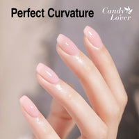Candy Lover Nail Builder Gel, 7-in-1 Pink Builder for Nails, UV/LED Cured Rubber Base Coat Color Gel Polish Strengthener Thickening Extension Nail Shaping Rhinestone Glue in a Bottle for DIY Home
