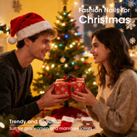 Gellen Nail Polish, Quick Air Dry 6 Colors Nail Lacquer Set Festive Xmas Nail Polish Set for Nail Manicure DIY Art Home, No UV Light Needed, 0.33 Fl.oz