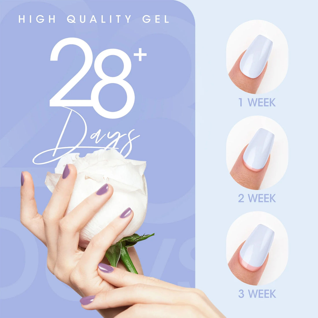 Perfect Summer Gel Nail Polish, 12 Colors Gel Polish Morandi Blue Purple Pink Soak Off UV Nail Polish Gel, Manicure DIY Salon Nail Art Gift for Women Girls