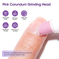Gellen 4-in-1 Cuticle Pusher Pen with Micro-Dosin Oil, Ceramic Nail Pusher Oil Pen for Hangnails & Dry Nails, Nail Care Pen for Repair & Nourish Nails, Cuticle Remover & Cuticle Oil in a Pen