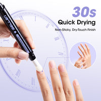 Gellen Nail Strengthener for Damaged Nails, Sponge Tip Designed Keratin Nail Repair Pen with Triple Protein Complex, Fast Absorbing Nail Hardener Treatment for Prevents Peeling & Ridges