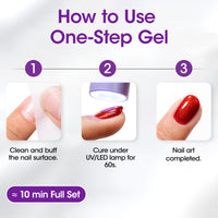 Gellen One Step Cat Eye Gel Nail Polish, 5-in-1 Magnetic Gel Polish Set, UV Lamp Needed Cured, No Base Top Needed, DIY Manicure for Women Beginners, 18 Sheer Burgundy Sparkle
