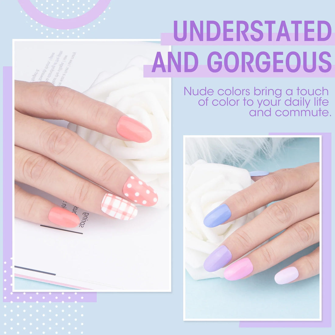 Perfect Summer Gel Nail Polish, 12 Colors Gel Polish Pastel Macaron Soak Off UV Nail Polish Gel, Manicure DIY Salon Nail Art Gift for Women Girls
