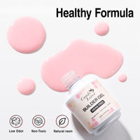 Candy Lover Nail Builder Gel, 7-in-1 Pink Builder for Nails, UV/LED Cured Rubber Base Coat Color Gel Polish Strengthener Thickening Extension Nail Shaping Rhinestone Glue in a Bottle for DIY Home
