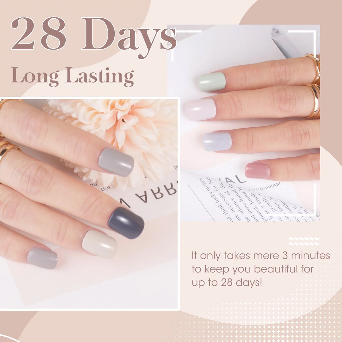 Perfect Summer Gel Nail Polish, 12 Colors Gel Polish Morandi Gray Nude Pink Soak Off UV Nail Polish Gel, Manicure DIY Salon Nail Art Gift for Women Girls